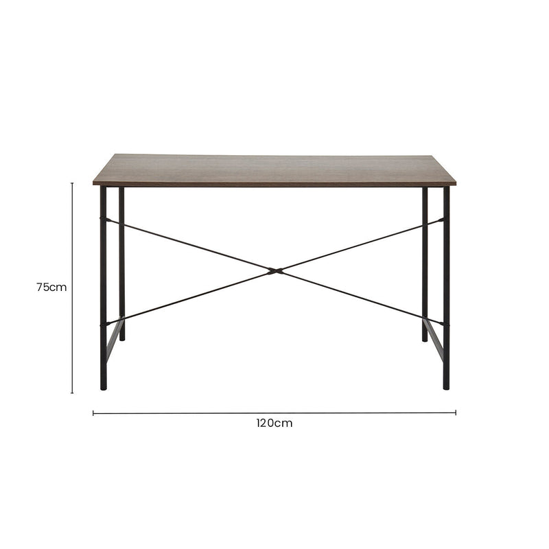 Dark Oak Veneer Effect Top Desk | Bradbury