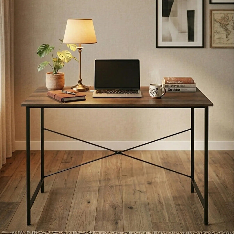 Dark Oak Veneer Effect Top Desk | Bradbury