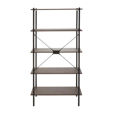 Five Tier Dark Oak Shelf Unit | Bradbury