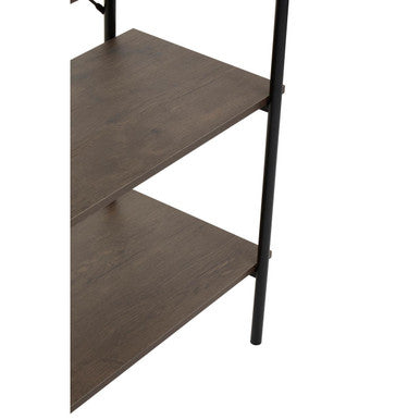 Five Tier Dark Oak Shelf Unit | Bradbury
