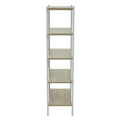 Five Tier Natural Oak Shelf Unit | Bradbury