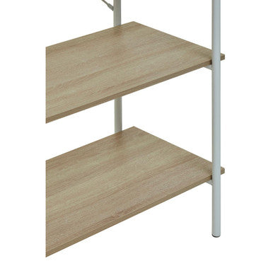 Five Tier Natural Oak Shelf Unit | Bradbury