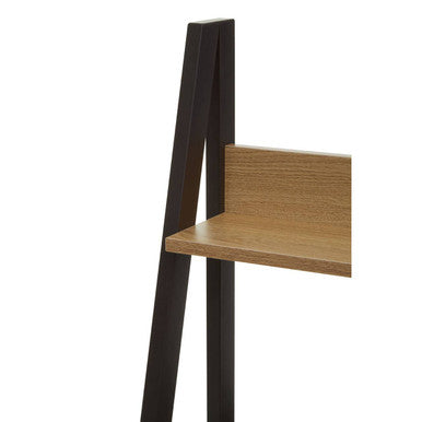 Natural Oak Effect Desk with Metal Frame | Bradbury