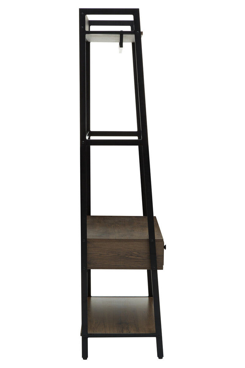 Dark Oak Effect Open Wardrobe | Bradbury