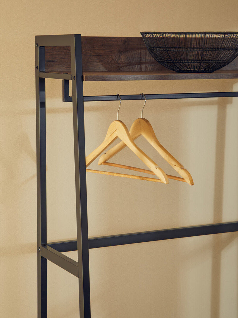 Dark Oak Effect Open Wardrobe | Bradbury