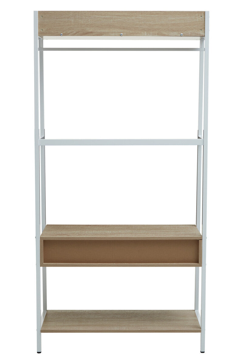 Natural Oak Effect Open Wardrobe | Bradbury