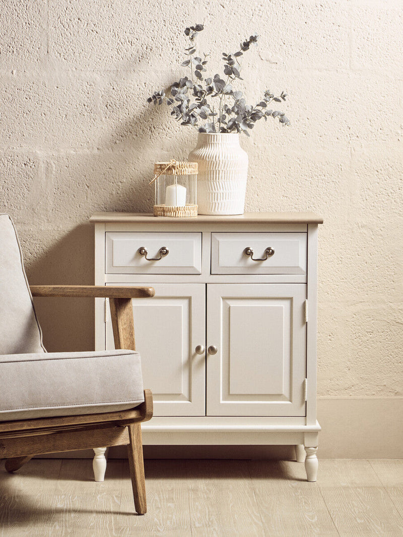 2 Drawer White Sideboard | Heritage