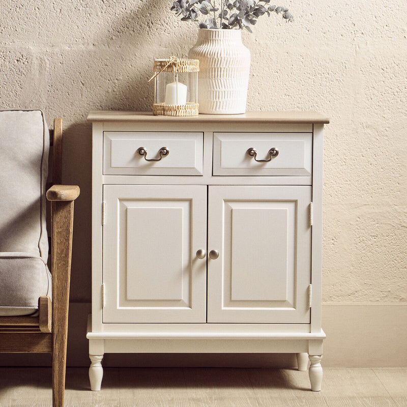 2 Drawer White Sideboard | Heritage
