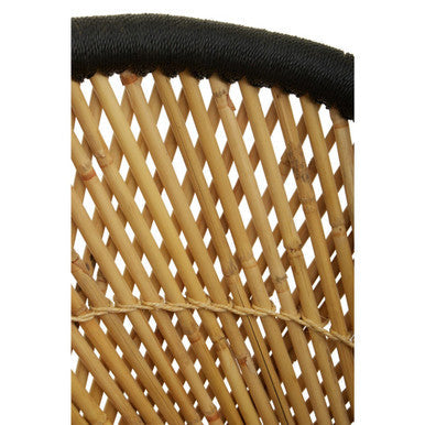 Natural and Black Chair and Stool | Rowan