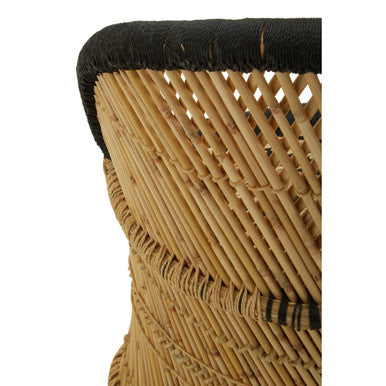 Natural and Black Chair and Stool | Rowan