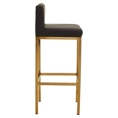Black and Gold Finish Bar Chair | Baina