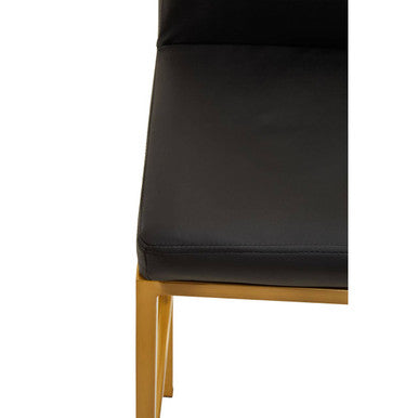 Black and Gold Finish Bar Chair | Baina