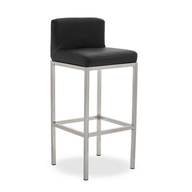 Black and Chrome Finish Bar Chair | Baina