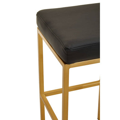 Black and Gold Finish Bar Stool | Baina