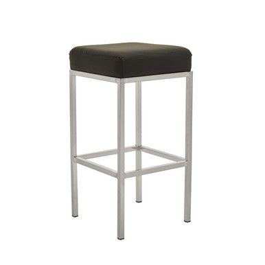 Black and Chrome Finish Bar Stool | Baina