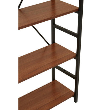 5 Tier Wood Finish Shelf Unit | Laxton