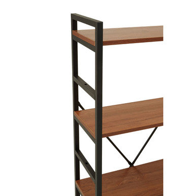 5 Tier Wood Finish Shelf Unit | Laxton