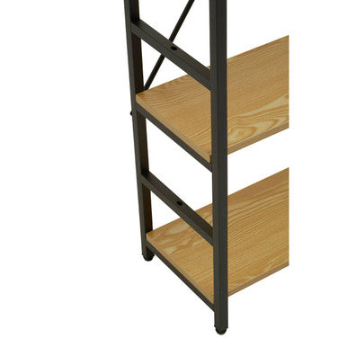 5 Tier Light Oak Effect Shelf Unit | Laxton