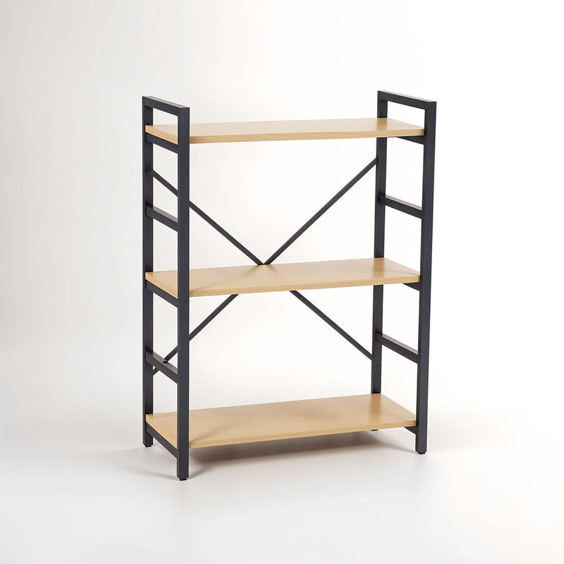 3 Tier Light Oak Effect Shelf Unit | Laxton