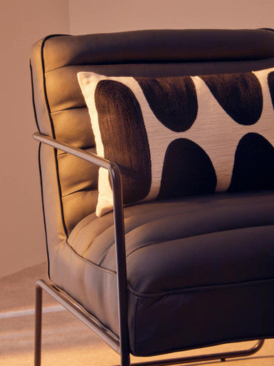 Leather Effect Black Chair | New Foundry