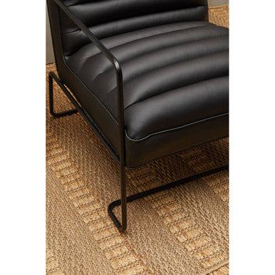 Leather Effect Black Chair | New Foundry
