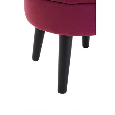 Wine Velvet Stool | Loretta