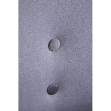 Grey Velvet Button Detail Chair | Loretta
