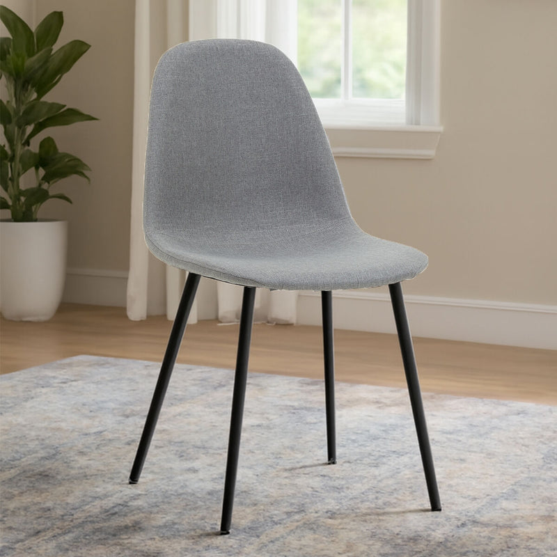 Mink Fabric Dining Chair | Salford