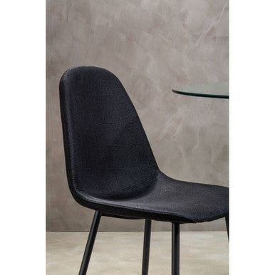 Black Fabric Dining Chair | Salford
