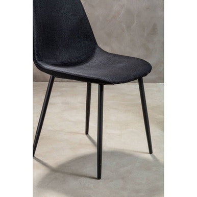 Black Fabric Dining Chair | Salford