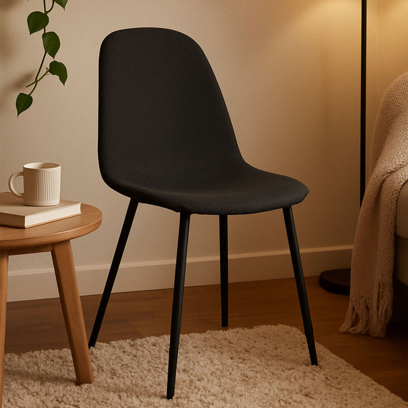 Black Fabric Dining Chair | Salford