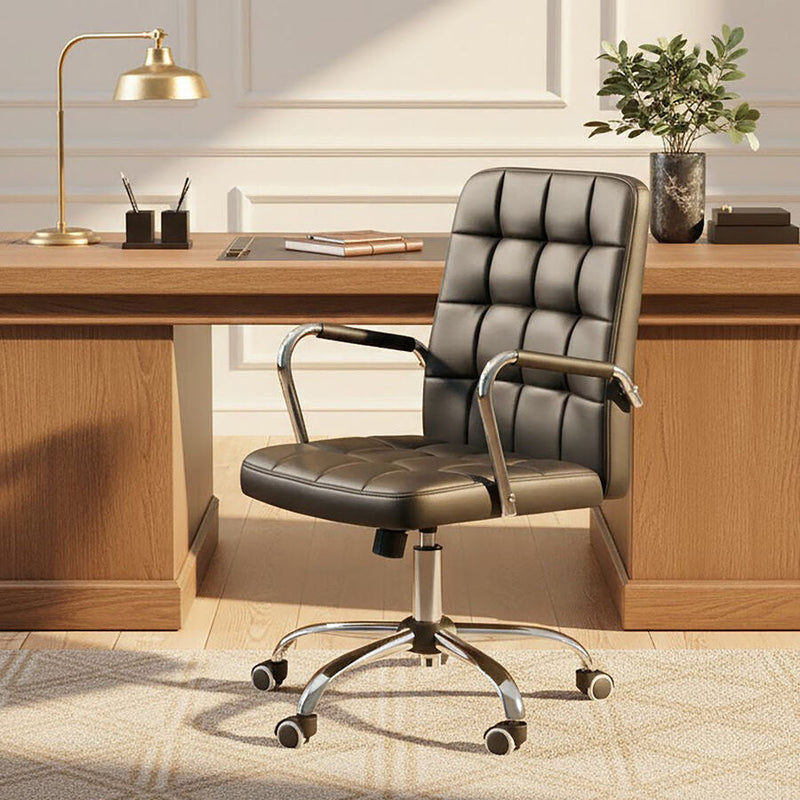 Black Tufted Home Office Chair | Brent