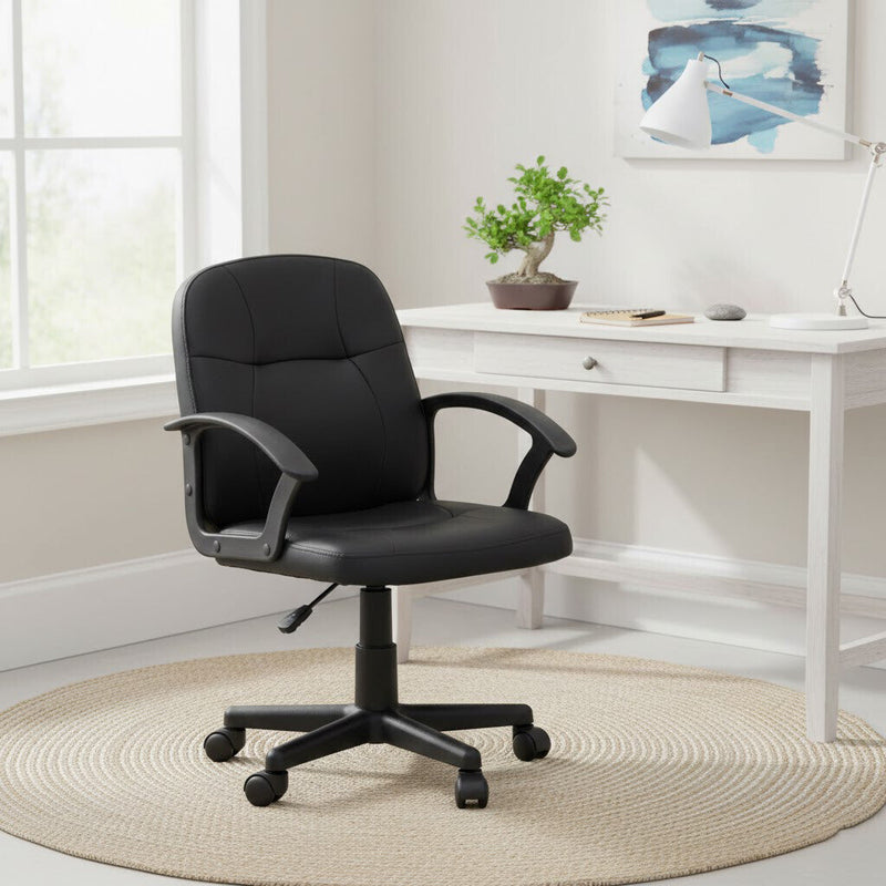 Black Small Home Office Chair | Brent