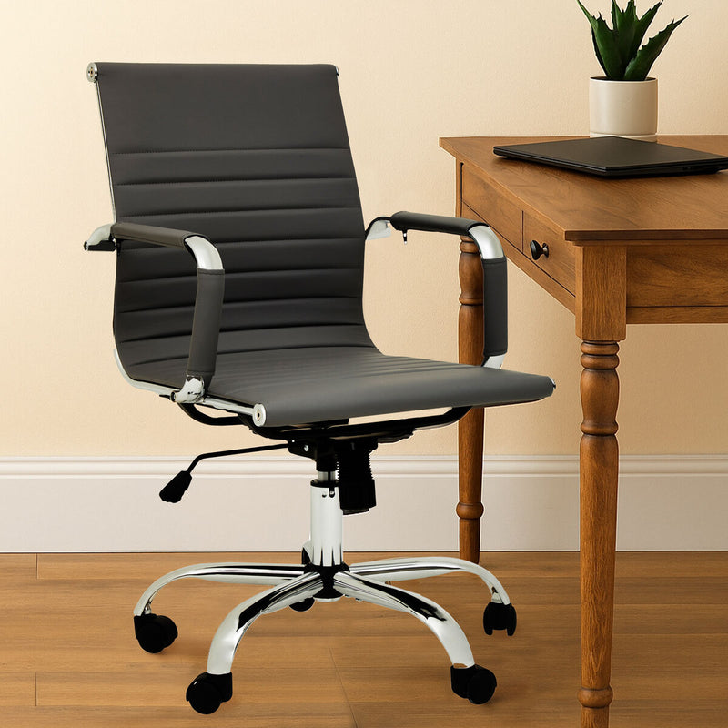 Black Low Back Home Office Chair | Brent