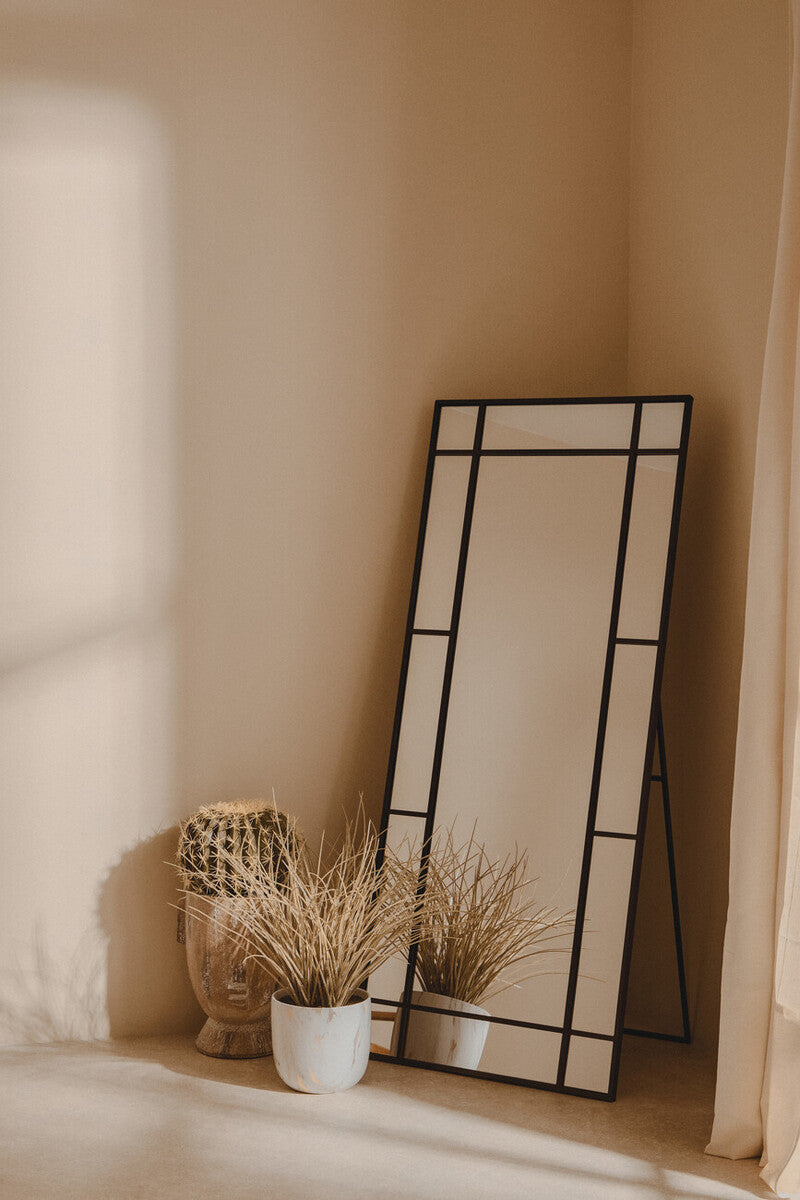 Floor Standing Mirror Black Frame | Tiana