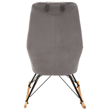 Grey Velvet Rocking Chair | Stockholm