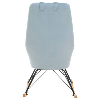 Blue Velvet Rocking Chair | Stockholm