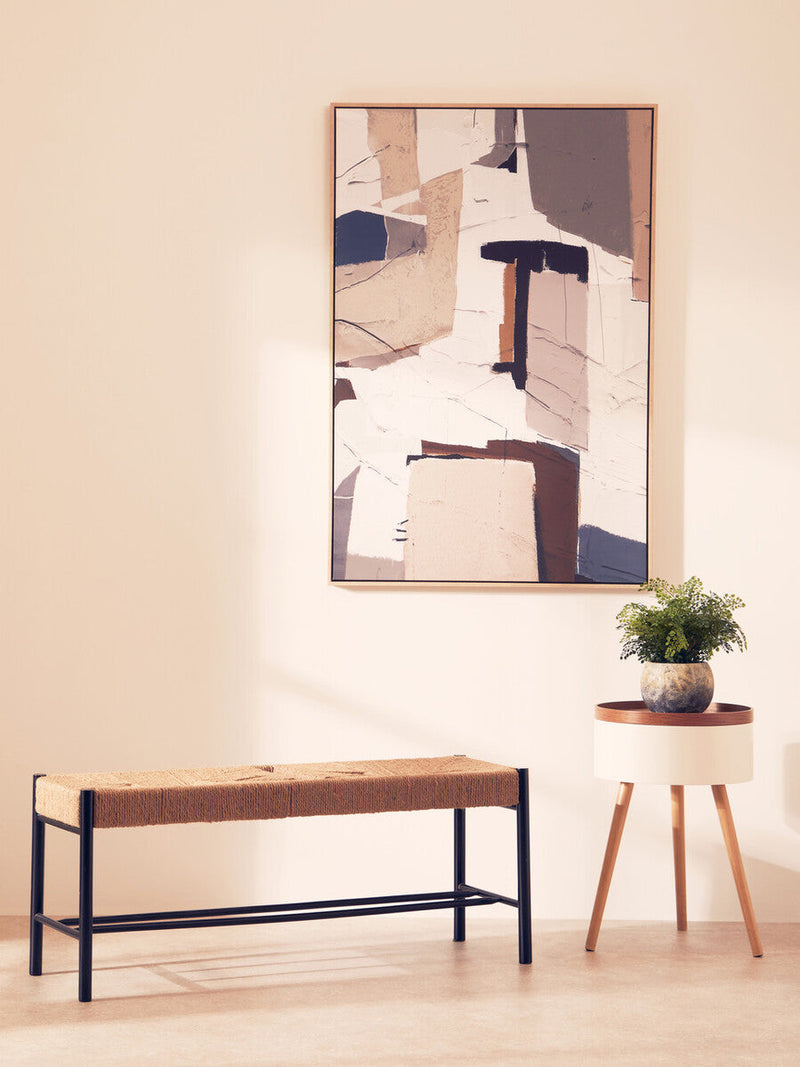 White Storage Round Side Table | Viborg