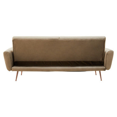 Mink Velvet Sofa Bed | Hatton