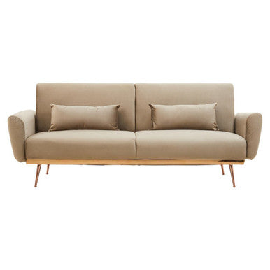 Mink Velvet Sofa Bed | Hatton