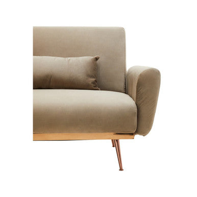 Mink Velvet Sofa Bed | Hatton