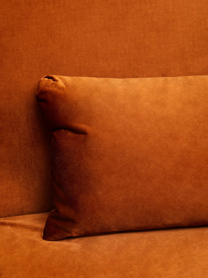 Burnt Orange Velvet Sofa Bed | Hatton