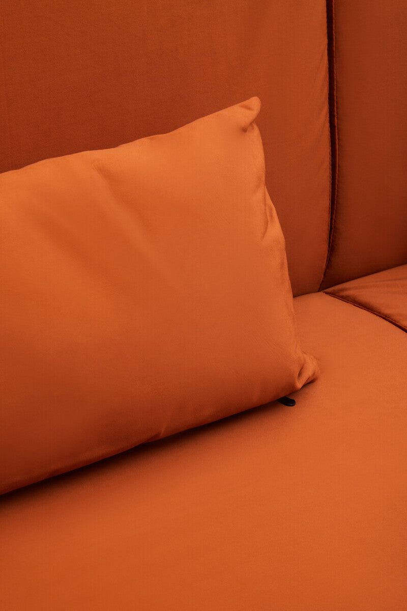 Burnt Orange Velvet Sofa Bed | Hatton
