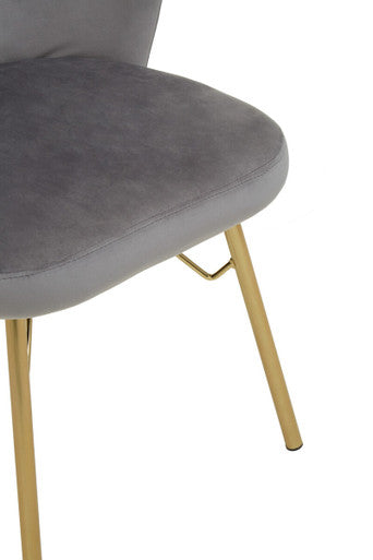Grey Velvet Chair | Veneto