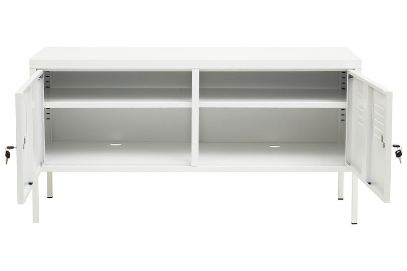 Two Door White Locker Cabinet | Academy