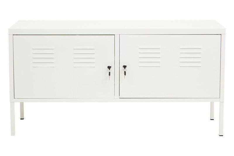 Two Door White Locker Cabinet | Academy
