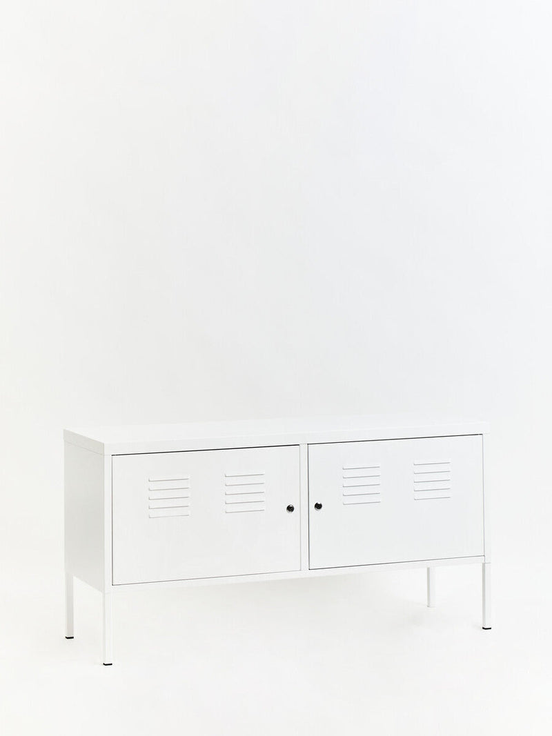 Two Door White Locker Cabinet | Academy
