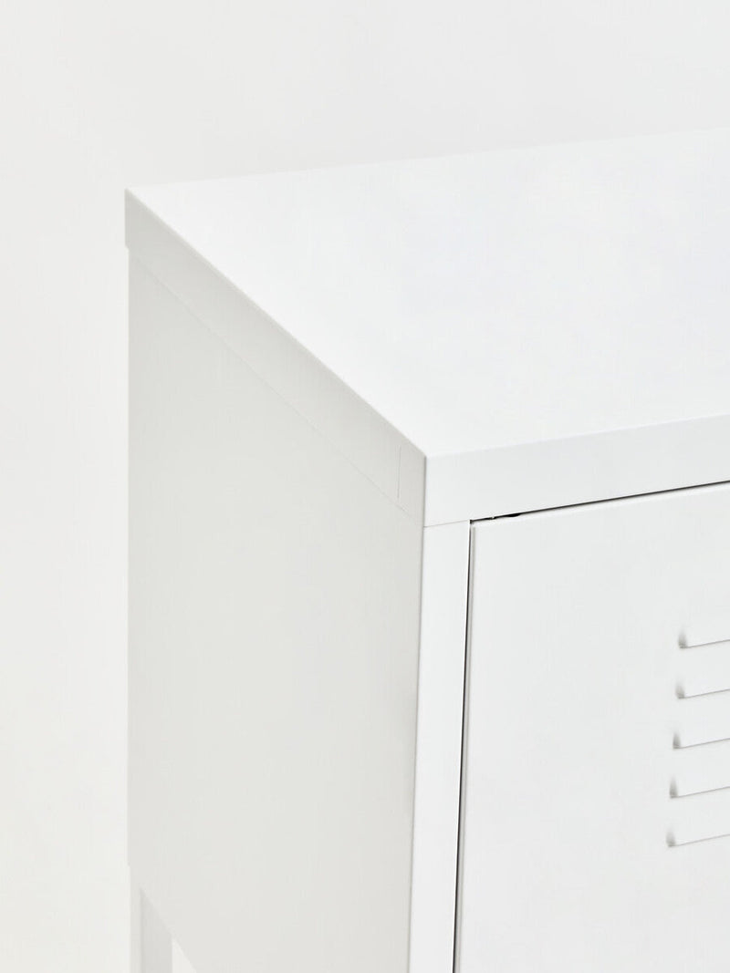 Two Door White Locker Cabinet | Academy