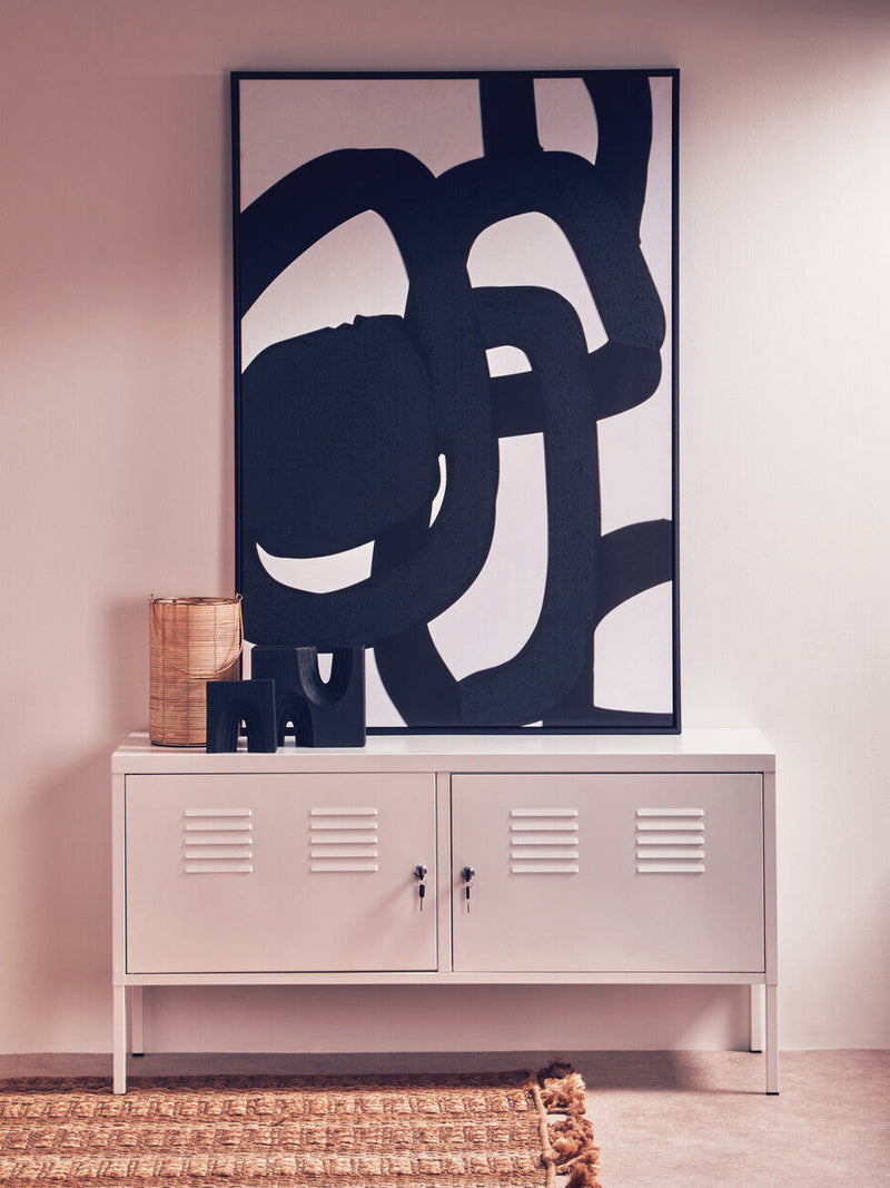 Two Door White Locker Cabinet | Academy