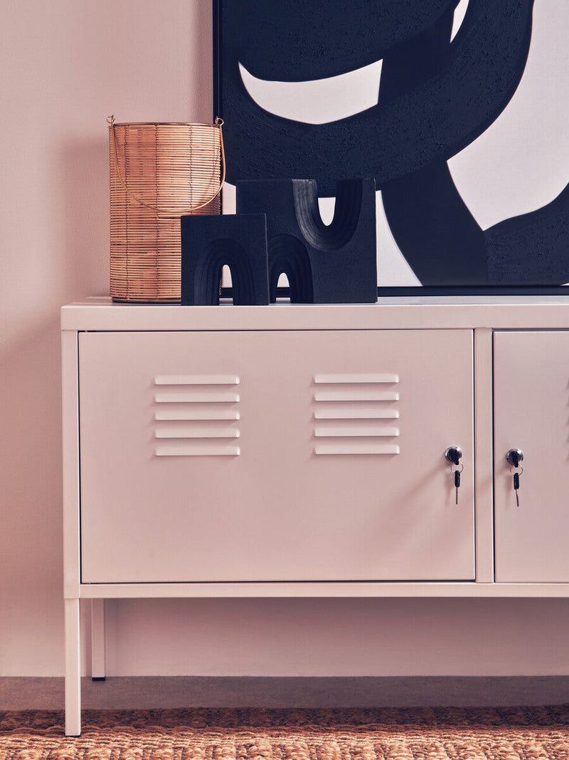 Two Door White Locker Cabinet | Academy
